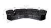 Galaxy Home Challenger Reversible Sectional Black