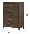 Galaxy Home Kenzo Chest in Brown