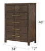 Galaxy Home Kenzo Chest in Brown