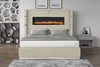 Galaxy Home Lizelle King Bed in with Ambient Lighting in Beige
