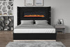 Galaxy Home Lizelle Queen Bed in with Ambient Lighting in Black