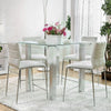 Richfield 5 Pc Counter Ht Table Set Silver