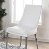 Izzy Silver/White Side Chair, White (2/CTN)