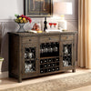 PAULINA Rustic Walnut Server