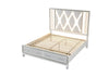 Galaxy Home Crystal King Bed in White