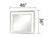 Galaxy Home Crystal Mirror in Black