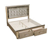Galaxy Home Medusa King Bed in Gold