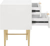 Modernist White Gloss Night Stand
