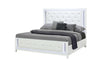 Alina White Bed with LED