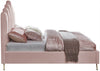 Lily Pink Velvet Full Bed