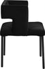 Caleb Black Velvet Dining Chair
