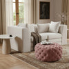 Addison Pink Velvet Ottoman/Bench