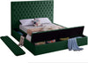 Bliss Green Velvet Full Bed (3 Boxes)