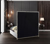 Milan White Faux Leather Queen Bed