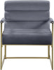 Wayne Grey Velvet Accent Chair