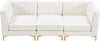 Alina Cream Velvet Modular Sofa
