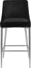 Karina Black Velvet Stool