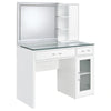 Flora Makeup Vanity Table with LED Mirror and Stool