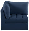 Jacob Navy Velvet Corner