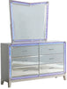 Galaxy Home Luxury 6 Drawer Dresser in Silver GHF-808857996602