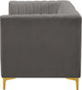Alina Grey Velvet Modular Sofa