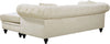 Sabrina Cream Velvet 2pc. Reversible Sectional