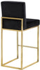 Giselle Black Velvet Stool