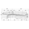 Devonshire Pull-Out Sleeper Sectional Sofa