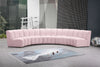 Infinity Pink Velvet 5pc. Modular Sectional