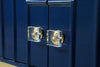 Cosmopolitan Navy Lacquer Side Table
