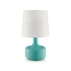 Farah Teal 17"H Matte Teal Table Lamp
