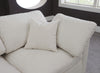 Plush Cream Velvet Standard Cloud Modular Sofa