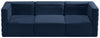 Quincy Navy Velvet Modular Sofa