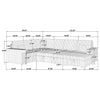 Devonshire Pull-Out Sleeper Sectional Sofa