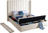 Kiki Cream Velvet King Bed (3 Boxes)