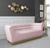 Bellini Pink Velvet Sofa