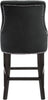 Oxford Black Velvet Stool