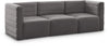 Quincy Grey Velvet Modular Sofa