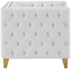 Michelle White Faux Leather Chair