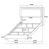 Marceline Panel Bed with LED Lighting
