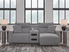 Modmax II Power Reclining Sectional with Chaise and Audio Console