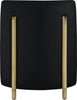 Rotunda Black Velvet Accent Chair
