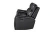 U8881 Black Leather Power Reclining Sofa with Immerse Sound