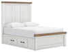 Ashley Savonport Full Panel Bed with Storage