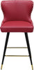 Hendrix Red Faux Leather Counter/Bar Stool