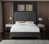 Eclipse Grey Velvet King Bed
