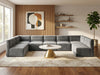 Quincy Grey Velvet Modular Sectional