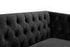 Michelle Black Velvet Sofa