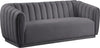 Dixie Grey Velvet Sofa