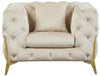 Kingdom Cream Velvet Chair